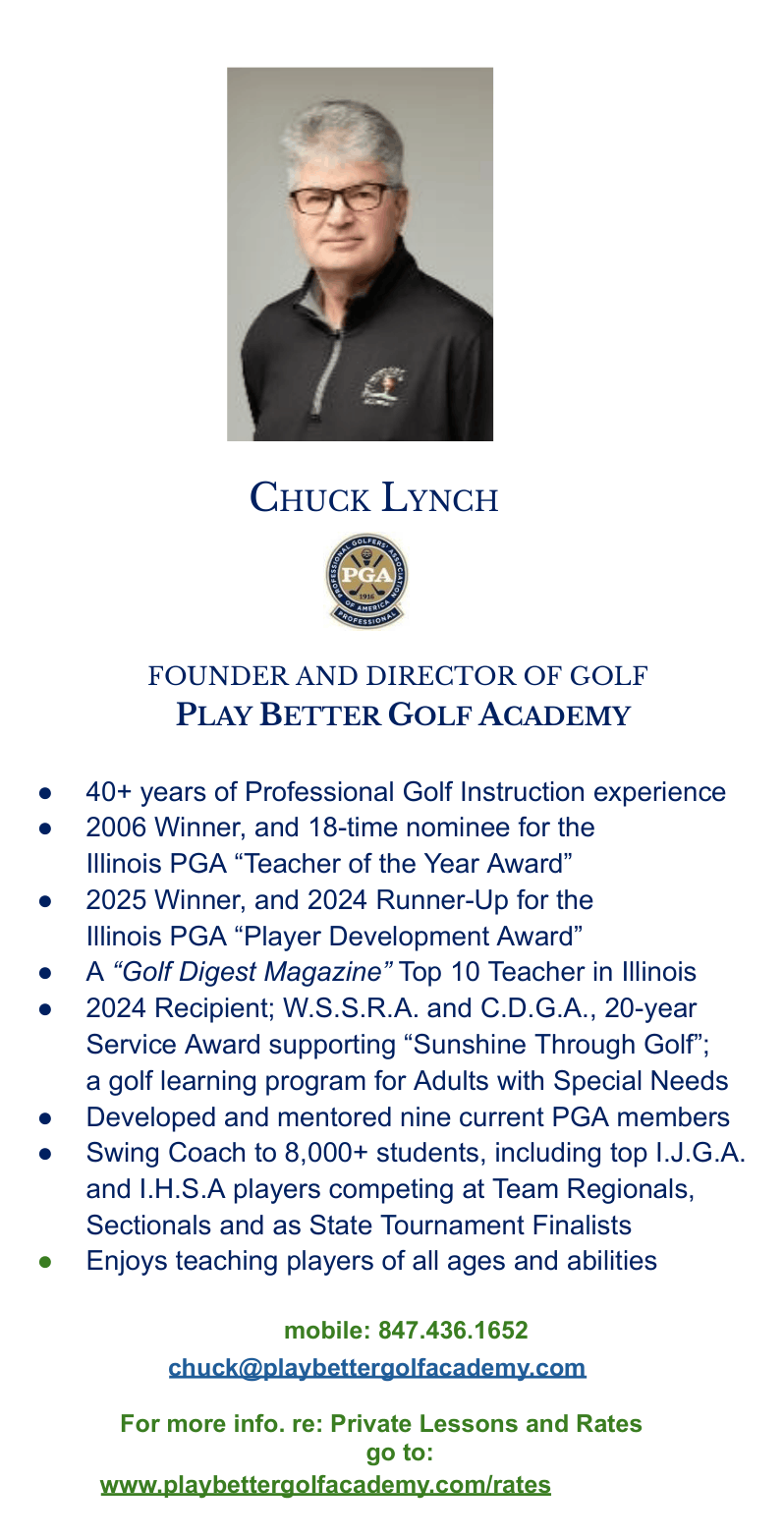 INSTRUCTORS - CHUCK LYNCH OAKBROOK